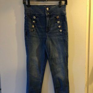 Express High Rise Blue Jeans Size 2